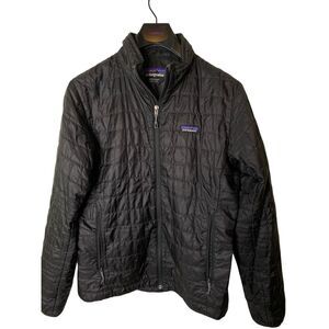 Patagonia nano puff quilted jacket black men's size small 84212